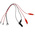 Kitronik Crocodile Clip Lead, Black, Red, 300mm Lead Length