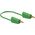 Staubli Test lead, 19A, 30V ac, Green, 1m Lead Length
