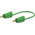 Staubli Test lead, 19A, 30V ac, Green, 1m Lead Length