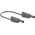 Staubli Test lead, 32A, 1kV, Black, 500mm Lead Length