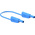 Staubli Test lead, 32A, 1kV, Blue, 500mm Lead Length