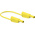 Staubli Test lead, 32A, 1kV, Yellow, 500mm Lead Length