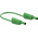 Staubli Test lead, 32A, 1kV, Green, 500mm Lead Length