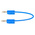 Staubli 2 mm Connector Test Lead, 10A, 30 V ac, 60V dc, Blue, 300mm Lead Length