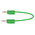 Staubli 2 mm Connector Test Lead, 10A, 30 V ac, 60V dc, Green, 300mm Lead Length