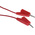 Radiall 2 mm Connector Test Lead, 5A, 250V ac, Red, 200mm Lead Length