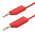 Hirschmann Test & Measurement, 32A, 30 V ac, 60V dc, Red, 250mm Lead Length