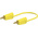 Staubli Test lead, 19A, 30V ac, Yellow, 1m Lead Length