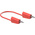 Staubli Test lead, 19A, 30V ac, Red, 1m Lead Length