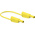 Staubli Test lead, 19A, 1kV, Yellow, 500mm Lead Length