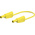 Staubli Test lead, 19A, 1kV, Yellow, 500mm Lead Length