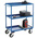 RS PRO 3 Shelf Steel Tray Trolley, 500 x 900mm, 350kg Load