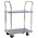 RS PRO 2 Shelf Steel Trolley, 725 x 470mm, 120kg Load