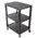 RS PRO 3 Shelf PE Trolley, 610 x 460mm, 150kg Load