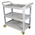 RS PRO 3 Shelf Plastic Trolley, 1030 x 510mm, 120kg Load