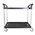 RS PRO 2 Shelf Aluminium Trolley Trolley, 866 x 500mm, 120kg Load