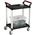 RS PRO 2 Shelf Aluminium Trolley Trolley, 630 x 424mm, 100kg Load