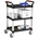 RS PRO 3 Shelf Aluminium Trolley Trolley, 630 x 424mm, 150kg Load
