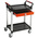 RS PRO 2 Shelf Aluminium Trolley, 630 x 424mm, 100kg Load