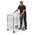 RS PRO 2 Shelf Chrome Plated Steel Adjustable Shelf Trolley, 840 x 650mm, 120kg Load