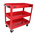RS PRO 3 Shelf Steel Trolley Workshop Tool Trolley, 840 x 405 x 810mm, 50 (Per Level)kg Load