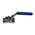 RS PRO Stainless Steel Reduced Bore, 2 Way, Ball Valve, BSPP 1/4in, 68bar Operating Pressure