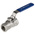 RS PRO Stainless Steel Reduced Bore, 2 Way, Ball Valve, BSP 1/2in, 68bar Operating Pressure
