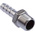 RS PRO Stainless Steel Pipe Fitting, Straight Hexagon Hose Nipple, Male R 3/8in x Male
