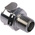 Colder Products Hose Connector, Straight Threaded Coupling, BSPT 1/4in, 17.3 bar