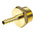 RS PRO Hose Connector Hose Tail Adaptor, G 1/2in 1/4in ID