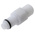 Colder Products Hose Connector, Straight Threaded Coupling, BSPT 1/4in, 8.3 bar