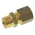 Legris Brass Pipe Fitting, Straight Compression Union, Female to Female 8mm