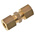Legris Brass Pipe Fitting, Straight Compression Union, Female to Female 8mm