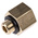 Legris Brass Pipe Fitting, Straight Threaded Adapter, Male G 1/8in to Female G 1/4in