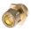 RS PRO Brass Pipe Fitting, Straight Compression Coupler, Male 3/4in to Female 15mm