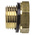 Legris Brass Pipe Fitting, Straight Threaded Reducer, Male G 1/2in to Female G 1/4in