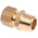 Legris Brass Pipe Fitting, Straight Compression Coupler, Male R 1/2in to Female 12mm
