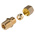 Legris Brass Pipe Fitting, Straight Compression Coupler, Male R 1/4in to Female 8mm