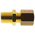 Legris Brass Pipe Fitting, Straight Compression Coupler, Male R 1/4in to Female 8mm