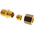 Legris Brass Pipe Fitting, Straight Compression Coupler, Male R 1/4in to Female 8mm