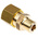 Legris Brass Pipe Fitting, Straight Compression Coupler, Male R 1/4in to Female 10mm