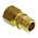 Legris Brass Pipe Fitting, Straight Compression Coupler, Male R 3/8in to Female 10mm