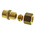 Legris Brass Pipe Fitting, Straight Compression Coupler, Male R 3/8in to Female 10mm