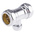 RS PRO Brass Compression Fitting Reducer Tee