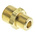 Legris Brass Pipe Fitting, Straight Compression Coupler, Male R 1/8in to Female 8mm