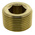 Legris Brass Pipe Fitting, Straight Threaded Plug, Male R 3/4in