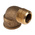 RS PRO Brass Pipe Fitting, 90° Threaded Elbow, Male BSPP 1/2in to Female BSPP 1/2in