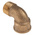 RS PRO Brass Pipe Fitting, 90° Threaded Elbow, Male BSPP 1/2in to Female BSPP 1/2in