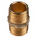 RS PRO Brass Pipe Fitting, Straight Threaded Nipple, Male BSPT 1/2in to Male BSPT 1/2in