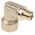 Legris Brass Pipe Fitting, 90° Threaded Elbow, Male R 1/8in to Female G 1/8in